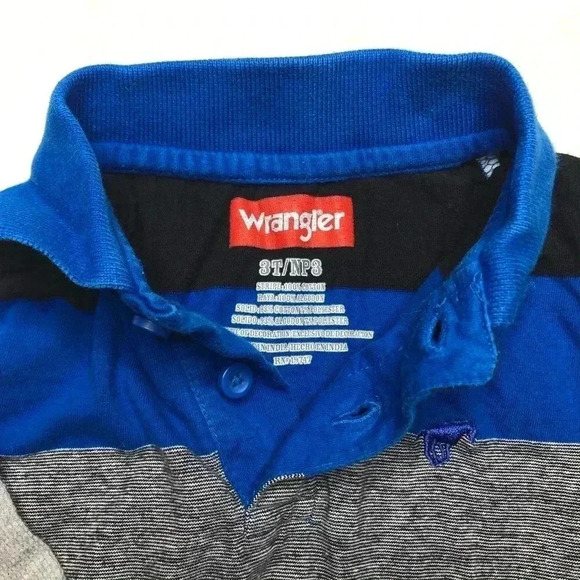 Wrangler Long Sleeved Polo Shirt Size 3T - Picture 5 of 16